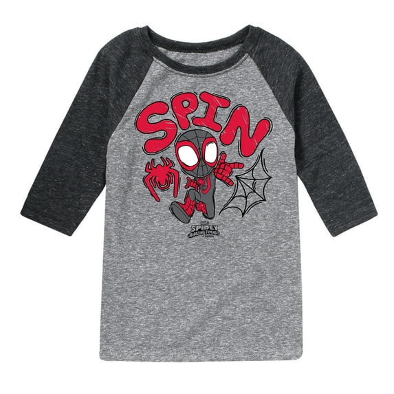 Marvel Spider-Man And His Amazing Friends - Doodle Spin - Toddler And Youth Raglan