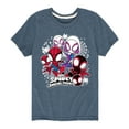 thumbnail image 1 of Marvel Spider-Man And His Amazing Friends - Spidey Friends Stickers - Toddler And Youth Short Sleeve Tee, 1 of 5