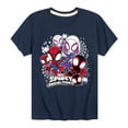 thumbnail image 1 of Marvel Spider-Man And His Amazing Friends - Spidey Friends Stickers - Toddler And Youth Short Sleeve Tee, 1 of 5