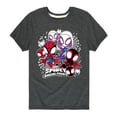 thumbnail image 1 of Marvel Spider-Man And His Amazing Friends - Spidey Friends Stickers - Toddler And Youth Short Sleeve Tee, 1 of 5