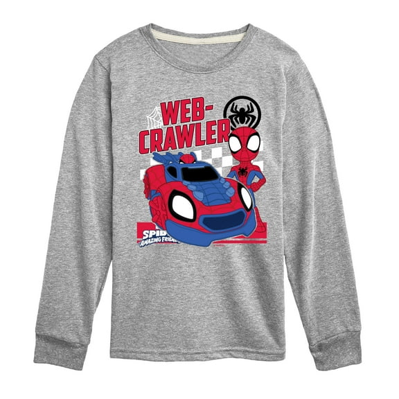Marvel Spider-Man And His Amazing Friends - Web Crawler - Toddler And Youth Long Sleeve Tee