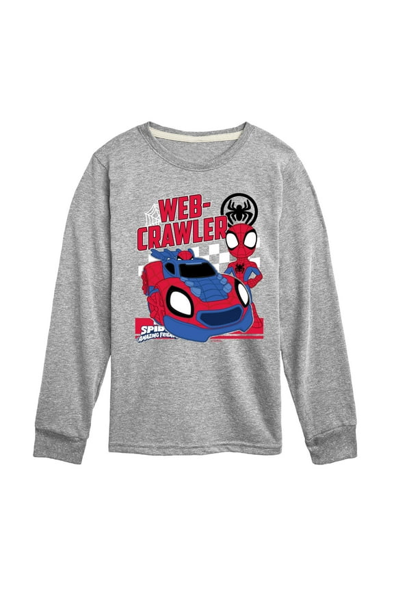 Spider-Man And His Amazing Friends - Web Crawler - Toddler And Youth Long Sleeve Tee