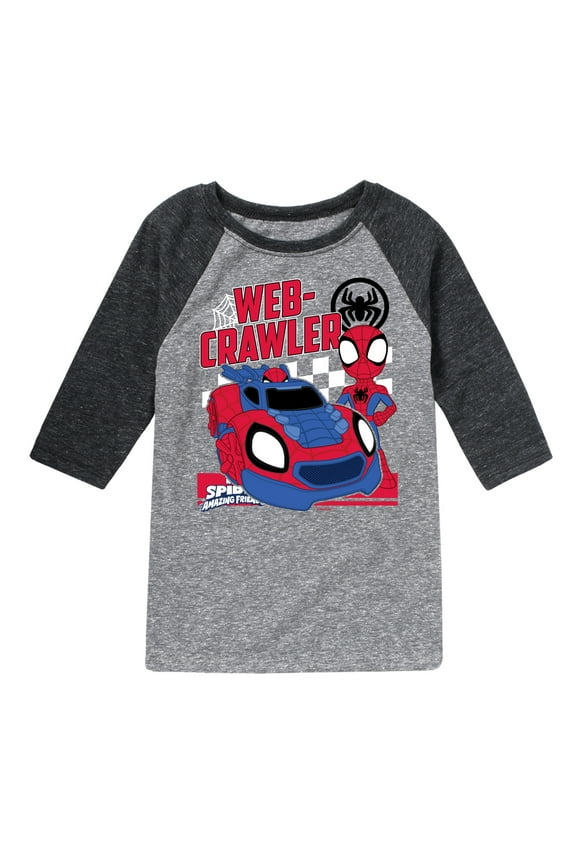 Spider-Man And His Amazing Friends - Web Crawler - Toddler And Youth Raglan