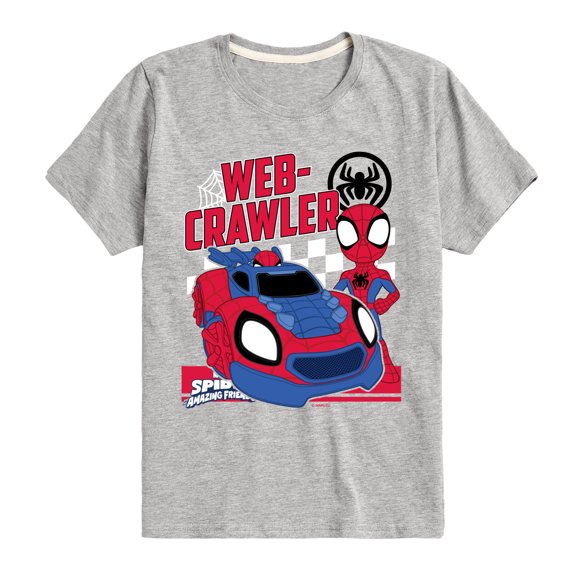Marvel Spider-Man And His Amazing Friends - Web Crawler - Toddler And Youth Short Sleeve Tee