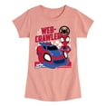 thumbnail image 1 of Marvel Spider-Man And His Amazing Friends - Web Crawler - Toddler and Youth Girls Fitted Short Sleeve Tee, 1 of 5