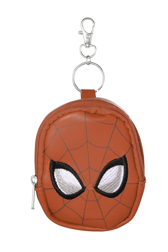 Marvel Spider-Man Backpack Fashion Metal Keychain Charm Pouch