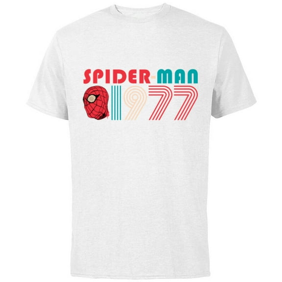 Marvel Spider-Man: Beyond Amazing 1977 Retro Classic - Short Sleeve Cotton T-Shirt for Adults - Customized-White