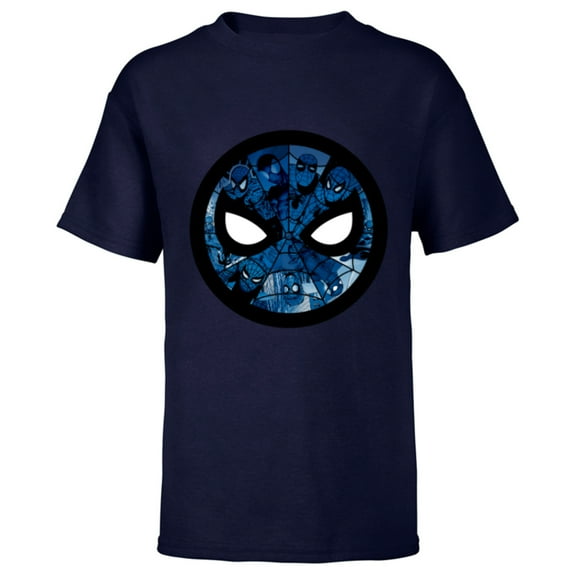 Marvel Spider-Man: Beyond Amazing 60th Anniversary Panels - Short Sleeve T-Shirt for Kids - Customized-Navy