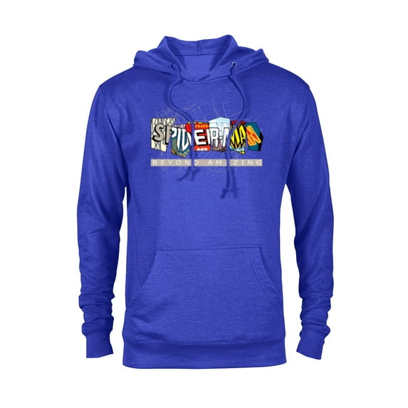Marvel Spider-Man: Beyond Amazing Multi-Logo - Pullover Hoodie for Adults - Customized-Navy