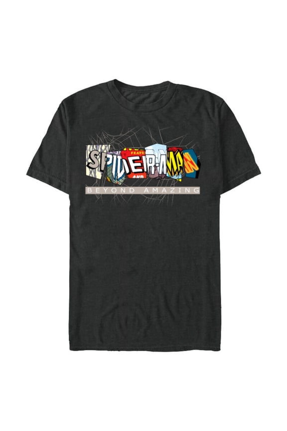 Spider-Man: Beyond Amazing Multi-Logo - Short Sleeve Blended T-Shirt for Adults - Customized-Dark Heather