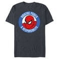 thumbnail image 1 of Marvel Spider-Man: Beyond Amazing Power & Responsibility - Short Sleeve Blended T-Shirt for Adults - Customized-Navy Heather, 1 of 5