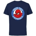 thumbnail image 1 of Marvel Spider-Man: Beyond Amazing Power & Responsibility - Short Sleeve Cotton T-Shirt for Adults - Customized-Navy, 1 of 5