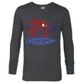 thumbnail image 1 of Marvel Spider-Man: Beyond Amazing Retro Pixel Web-Slinger - Long Sleeve T-Shirt for Men - Customized-Charcoal Heather, 1 of 5