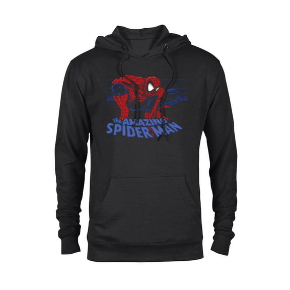Marvel Spider-Man: Beyond Amazing Retro Pixel Web-Slinger - Pullover Hoodie for Adults - Customized-Black