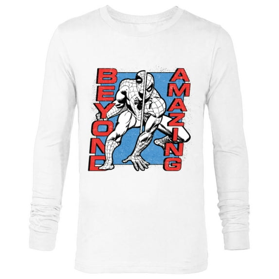 Marvel Spider-Man: Beyond Amazing Split Pose - Long Sleeve T-Shirt for Men - Customized-White