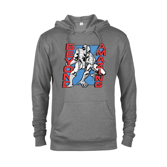 Marvel Spider-Man: Beyond Amazing Split Pose - Pullover Hoodie for Adults - Customized-Graphite Heather