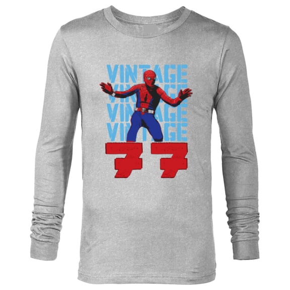 Marvel Spider-Man: Beyond Amazing Vintage Retro 1977 - Long Sleeve T-Shirt for Men - Customized-Athletic Heather
