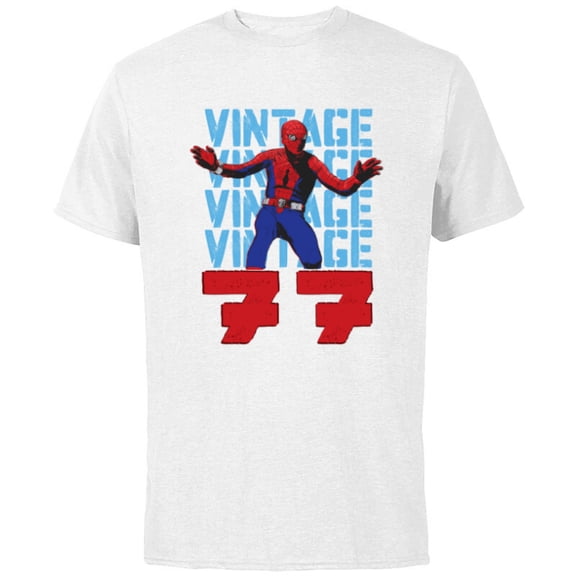 Marvel Spider-Man: Beyond Amazing Vintage Retro 1977 - Short Sleeve Cotton T-Shirt for Adults - Customized-White