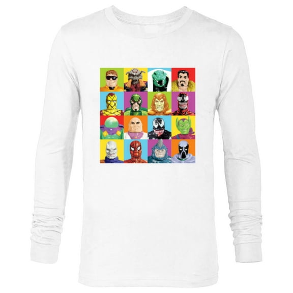 Marvel Spider-Man: Beyond Amazing Vintage Retro Villains - Long Sleeve T-Shirt for Men - Customized-White