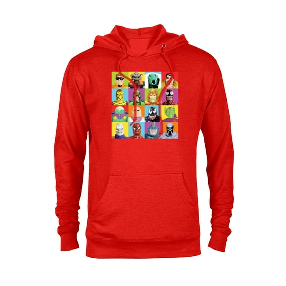 Marvel Spider-Man: Beyond Amazing Vintage Retro Villains - Pullover Hoodie for Adults - Customized-Red