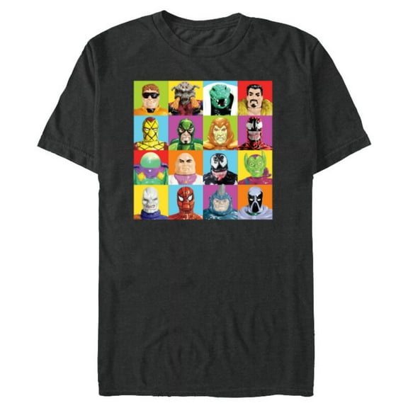 Marvel Spider-Man: Beyond Amazing Vintage Retro Villains - Short Sleeve Blended T-Shirt for Adults - Customized-Dark Heather