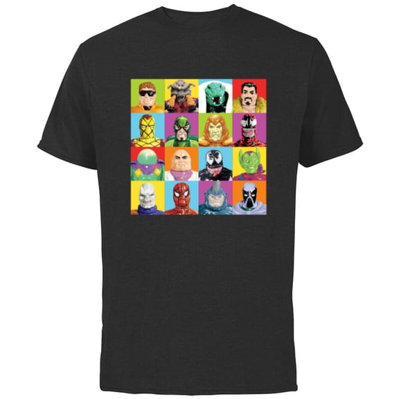 Marvel Spider-Man: Beyond Amazing Vintage Retro Villains - Short Sleeve Cotton T-Shirt for Adults - Customized-Black