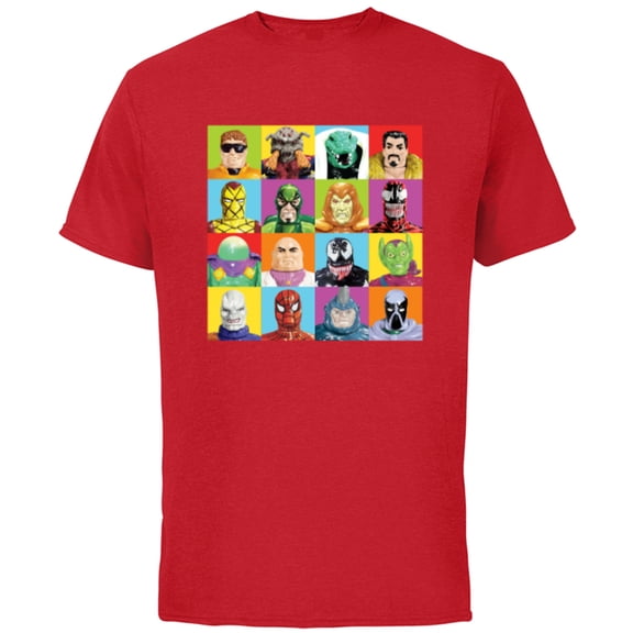 Marvel Spider-Man: Beyond Amazing Vintage Retro Villains - Short Sleeve Cotton T-Shirt for Adults - Customized-Red