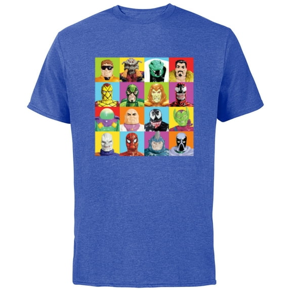 Marvel Spider-Man: Beyond Amazing Vintage Retro Villains - Short Sleeve Cotton T-Shirt for Adults - Customized-Royal Heather