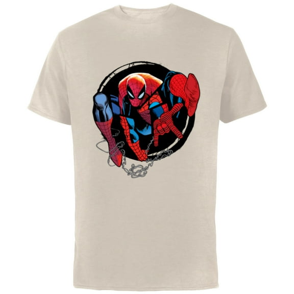 Marvel Spider-Man: Beyond Amazing Web-Slinger - Short Sleeve Cotton T-Shirt for Adults - Customized-Natural