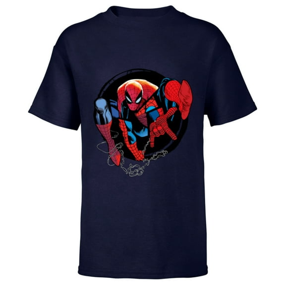 Marvel Spider-Man: Beyond Amazing Web-Slinger - Short Sleeve T-Shirt for Kids - Customized-Navy