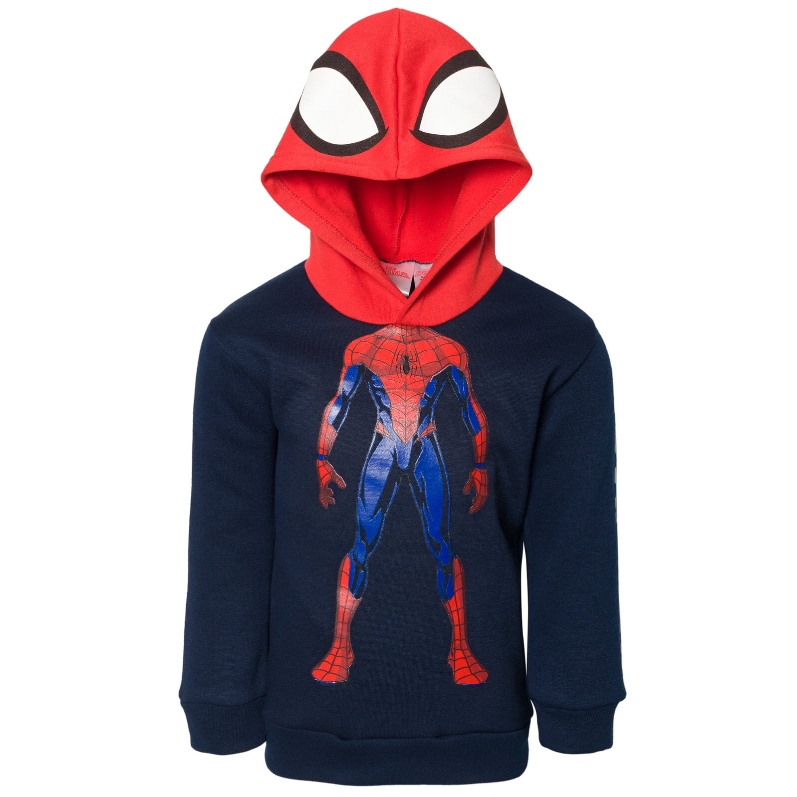 Marvel Spider Man Big Boys Fleece Pullover Hoodie Toddler to Big