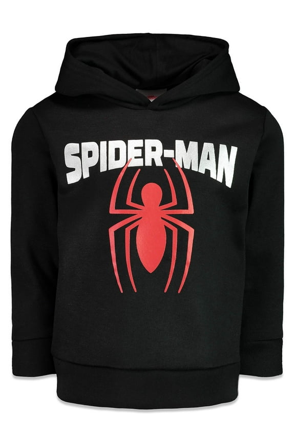 Spider-Man Big Boys Fleece Pullover Hoodie Toddler to Big Kid