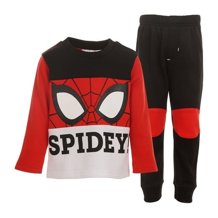 Marvel Spider-Man Big Boys Fleece Sweatshirt and Pants Set Toddler to Big Kid