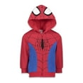 thumbnail image 1 of Marvel Spider-Man Big Boys Fleece Zip Up Hoodie Toddler to Big Kid, 1 of 5