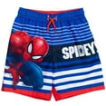 thumbnail image 1 of Marvel Spider-Man Big Boys Swim Trunks Bathing Suit Blue 14-16, 1 of 5