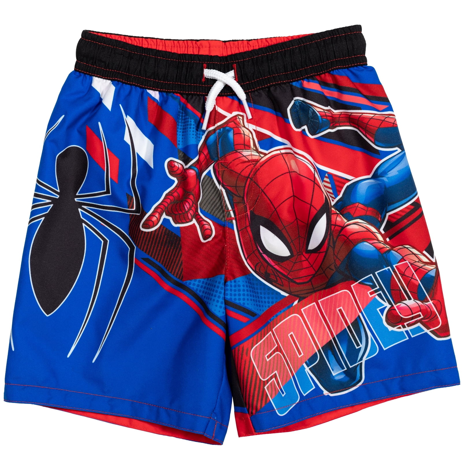 Marvel SpiderMan Big Boys Swim Trunks Bathing Suit Blue 8 — free download