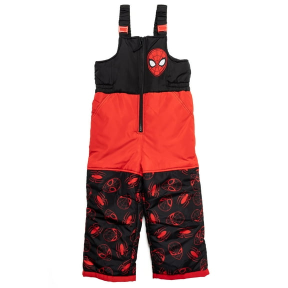 Marvel Spider-Man Big Boys Zip Up Snow Bib Ski Pants Toddler to Big Kid