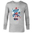 thumbnail image 1 of Marvel Spider-Man Birthday Hero - Long Sleeve T-Shirt for Men - Customized-Athletic Heather, 1 of 5
