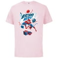 thumbnail image 1 of Marvel Spider-Man Birthday Hero - Short Sleeve Cotton T-Shirt for Adults - Customized-Soft Pink, 1 of 5