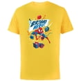 thumbnail image 1 of Marvel Spider-Man Birthday Hero - Short Sleeve Cotton T-Shirt for Adults - Customized-Yellow, 1 of 5