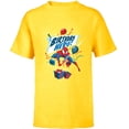 thumbnail image 1 of Marvel Spider-Man Birthday Hero - Short Sleeve T-Shirt for Kids - Customized-Yellow, 1 of 5
