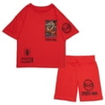 thumbnail image 1 of Marvel Spider-Man Boy’s Short Sleeve T-Shirt & Shorts, 2-Piece Gamer Outfit Set for Kids (Size 4-56), 1 of 5