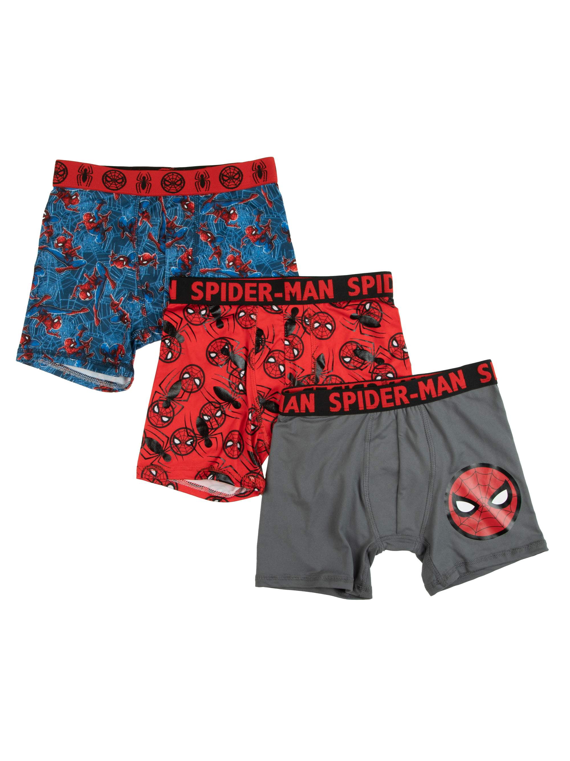 Marvel Spider-Man Boys' 4-10 Boxer Briefs, 3 Pack 