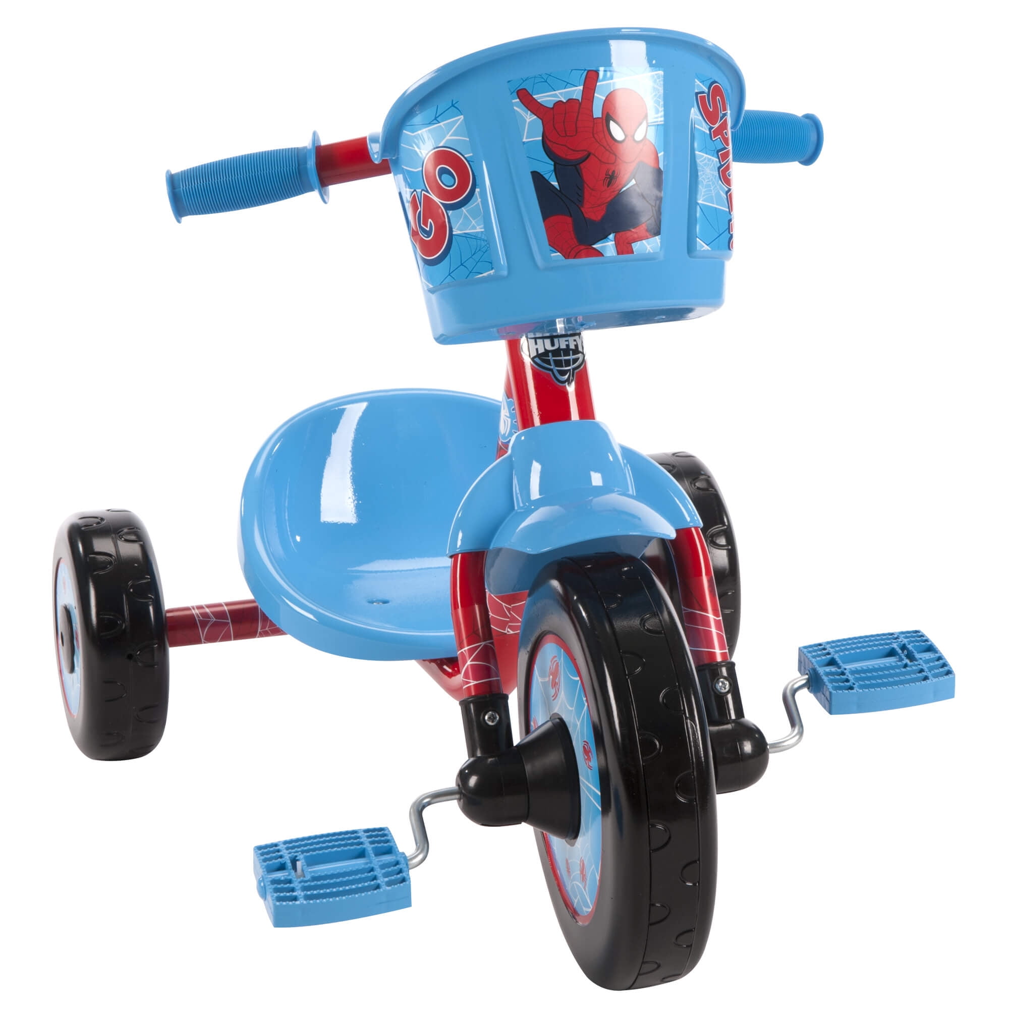 Marvel Spider Man Boys Blue Tricycle by Huffy
