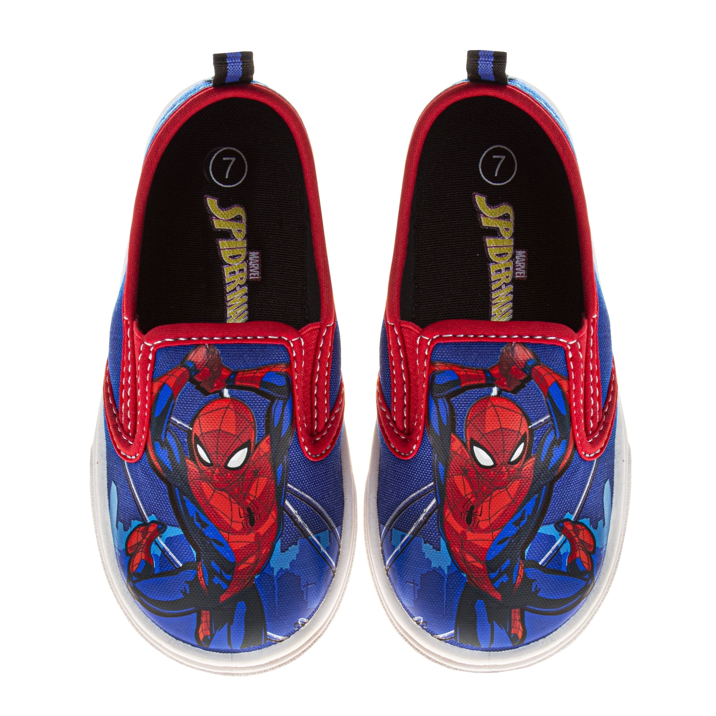spiderman slip ons