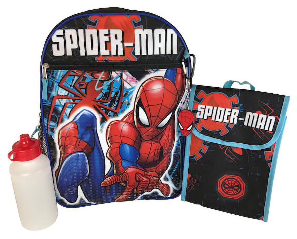 Marvel Spider-Man Boys' Child Backpack with Lunch 5-Piece Set - image 1 of 2