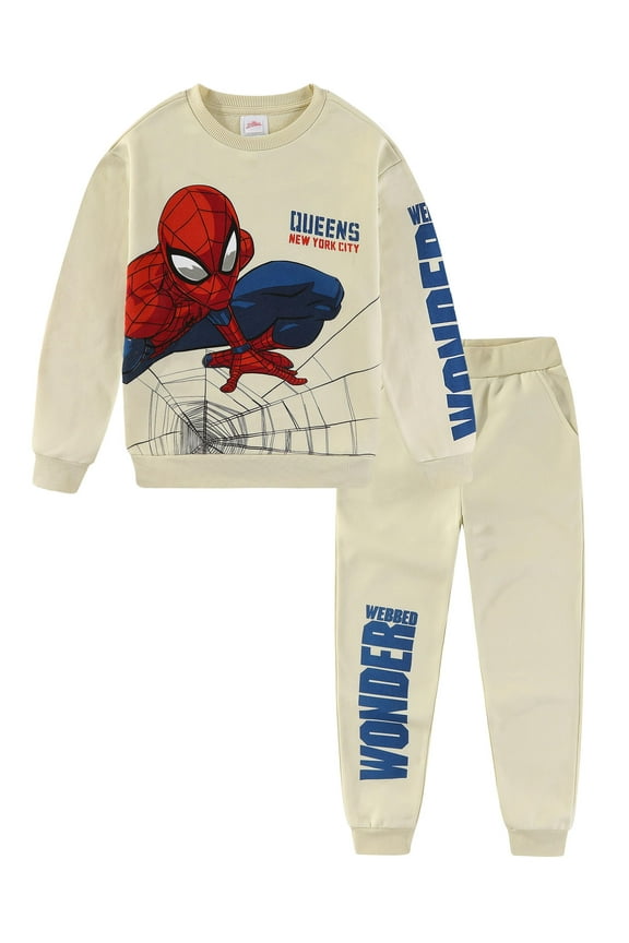 Spider-Man Boys Fleece Sweatshirt and Jogger Pants (Boys), 2 Piece Set, Sizes 4-16