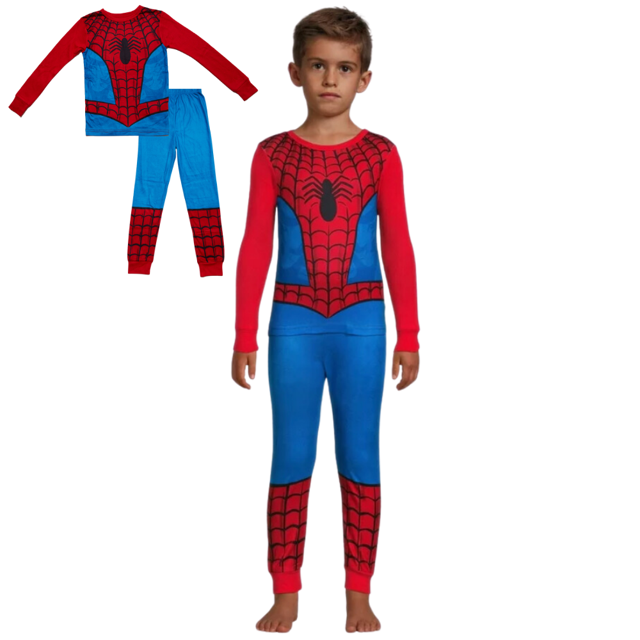 Marvel Spider-Man Boys Pajamas Long Sleeve Spiderman Web Shooter ...