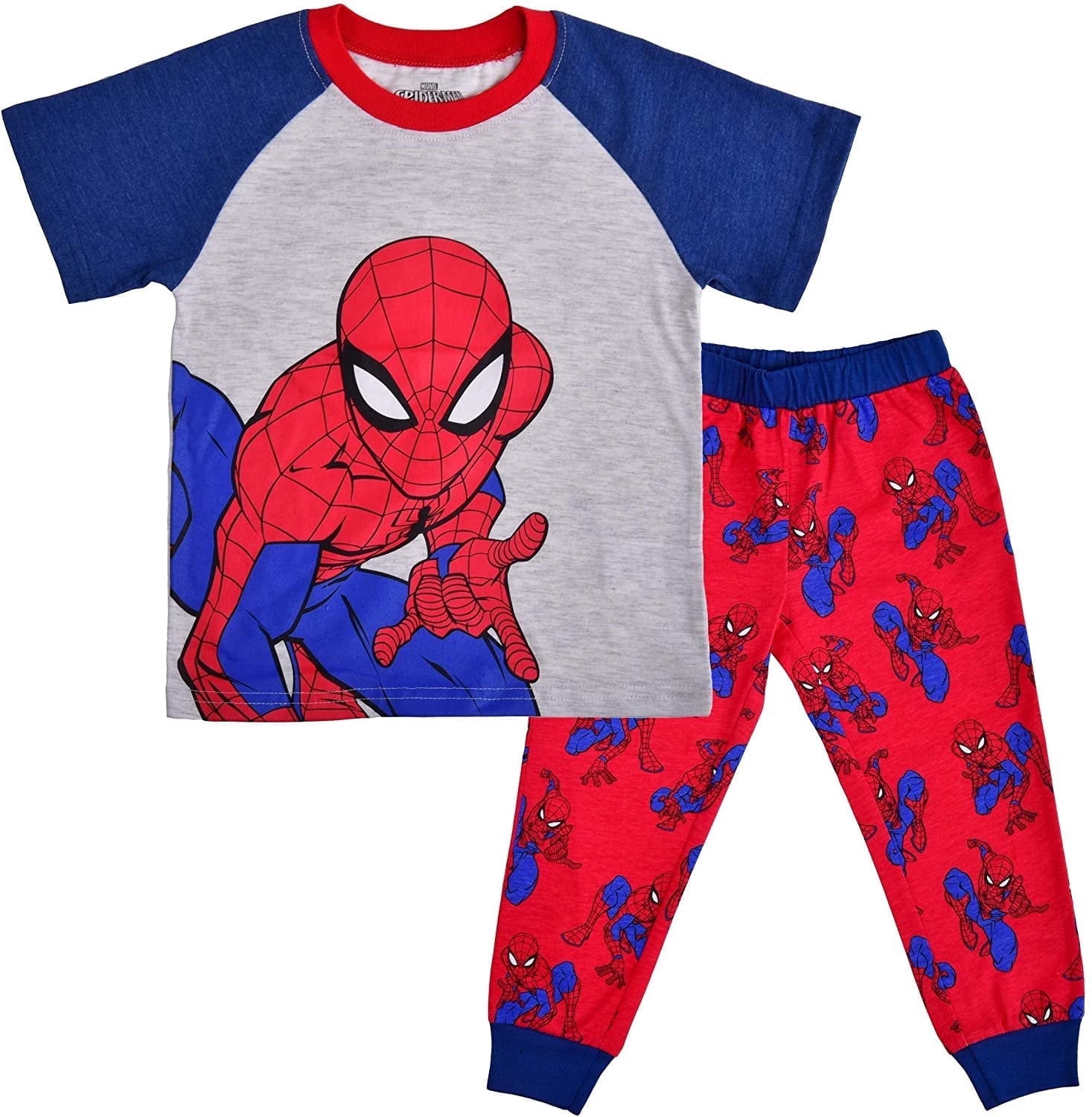 Maglietta Marvel Spiderman Marvel Boy's Spider-man Graphic T-Shirt, Glow In The Dark Greyish Blue Size XL Regalo Per Appassionati Marvel