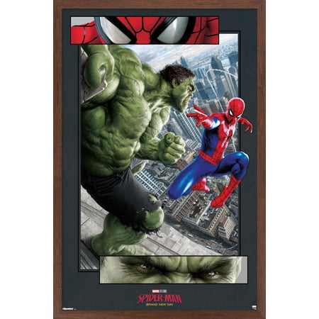 Marvel Spider-Man: Brand New Day (2026) - Eye Battle Wall Poster, 14.725" x 22.375" Framed
